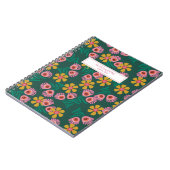 Custom Bloemen Groen Notities Ideeën notitieboek (Linkerzijde)