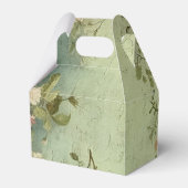 Custom  Bloemen Roos Greenery Bedankdoosjes (Achterkant)