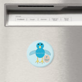 Custom Blue Birthday Boy Chick Magnet Magneet (Insitu (Vaatwasser))