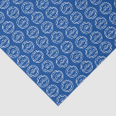 Custom Blue Business Logo Tissuepapier (Detail)