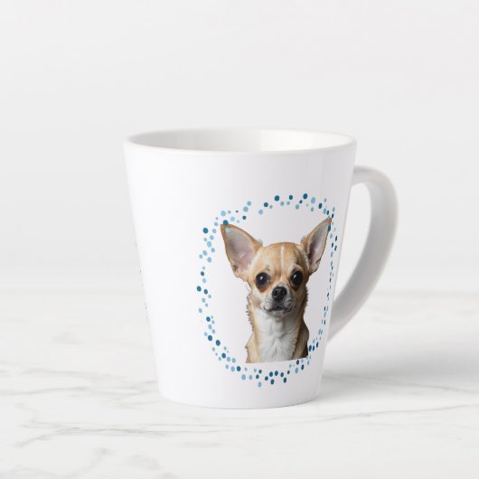 Custom Blue Chihuahua Mug Photo Personalized (Angle droit)