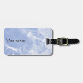 Custom blue crystal luggage tag bagagelabel
