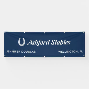 Custom Blue Equestrian Stall Horse Show Spandoek