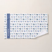 Custom Blue Fly Pêche Mouches Salle de bain côtièr (Serviette à main)