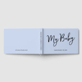 Custom Blue Keepsaké Script Baby Book for Mother (Complet)