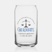 Custom Blue Law School Afstuderen Keepsake