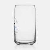 Custom Blue Law School Afstuderen Keepsake Blikvorm Glas (Links)