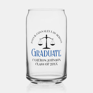 Custom Blue Law School Graduation Keepsaké