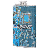 Custom Blue PCB Circuit Board for IT Pros 2 Heupfles (Links)