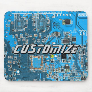 Custom Blue PCB Circuit Board for IT Pros 2 Muismat