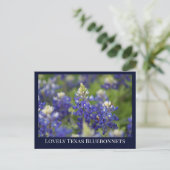 Custom Blue Spring Bluebonnet Texas State Flower Briefkaart (Staand voorkant)