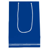 Custom Blue White Law School Afstudeerfeest Medium Cadeauzakje (Achterkant)