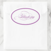 Custom_Blueberry Oval Ovale Sticker (Tas)