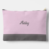 Custom blush pink gray personalized preppy stylish etui (Achterkant)
