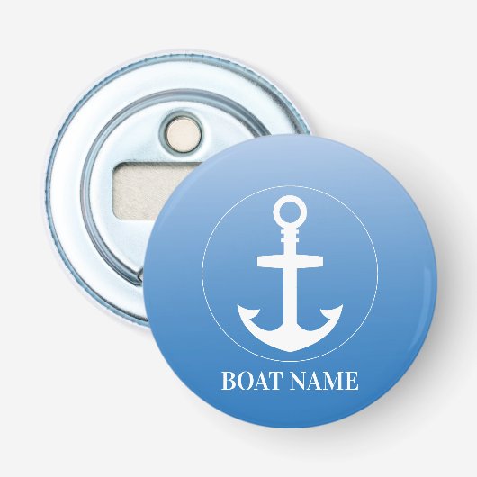 Custom Boat Name Bottle Openers Nautical Bar Gift (Voorkant)