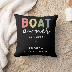 Custom Boat Owner set New Boat Owner Gift Kussen