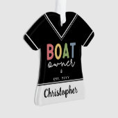 Custom Boat Owner set New Boat Owner Gift Ornament (voorkant)