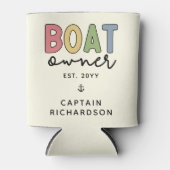 Custom Boat Owner set New Boat Owner Gifts Blikjeskoeler (Voorkant)