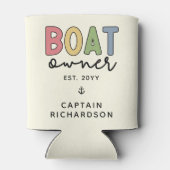 Custom Boat Owner set New Boat Owner Gifts Blikjeskoeler (Achterkant)