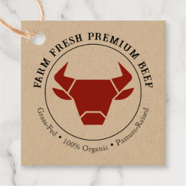 Custom Boerderij Fresh Premium Beef Business Label
