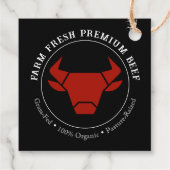Custom Boerderij Fresh Premium Beef Business Label (Achterkant)