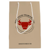 Custom Boerderij Fresh Premium Beef Business Logo Medium Cadeauzakje (Voorkant)
