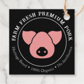 Custom Boerderij Fresh Premium Pork Business Label (Achterkant)