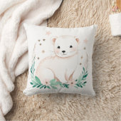 Custom Boho Baby Ermine Kussen Pastel Groen (Deken)