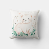 Custom Boho Baby Ermine Kussen Pastel Groen (Voorkant)