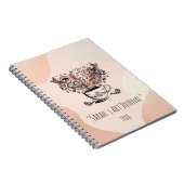 Custom Boho Botanical Coffee Art Spiral Journal (Côté Droit)