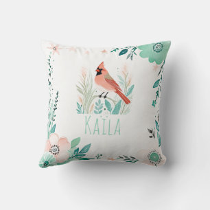 Custom Boho Northern Kardinaal Kussen Pastel Groen