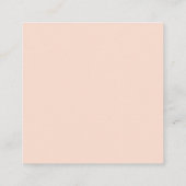 Custom Bold Geometric Company Logo Modern QR-code Vierkante Visitekaartje (Achterkant)