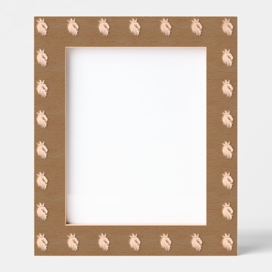 Custom Bold Lion Head Logo Bedrukt Natuurlijke Dec Gegraveerde Lijstjes (Voorkant)