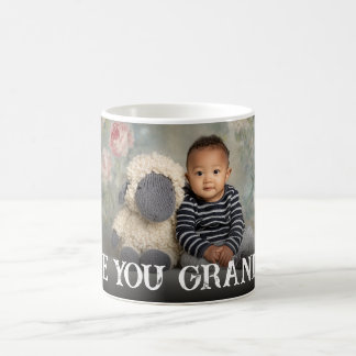 Custom Bold Love You Grandma One Photo Modern Coff Koffiemok
