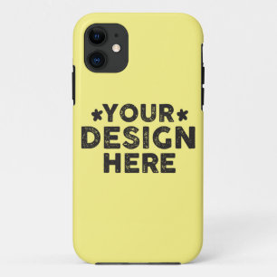 Custom Bold Zeg Hun Naam ontwerp voor mannen iPhone 11 Hoesje