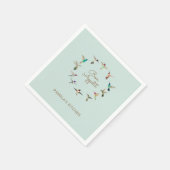 Custom Bon Appétit California Kolibries Servet (Hoek)