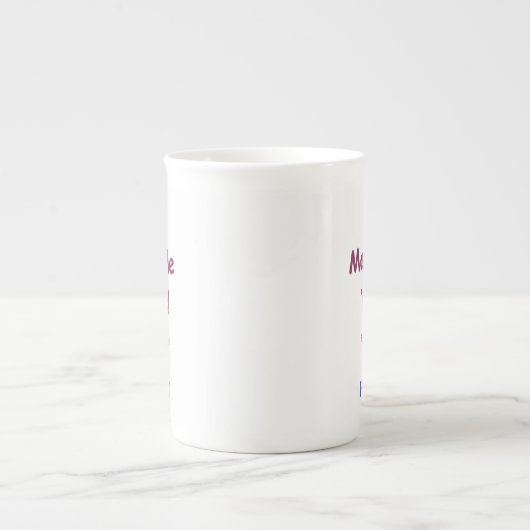 Custom Bone China Mok om 20 oz aan te passen (Voorkant)