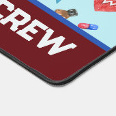 Custom Boo Boo Crew Red Blue School Verpleegkundig Bureaumat (Hoek)