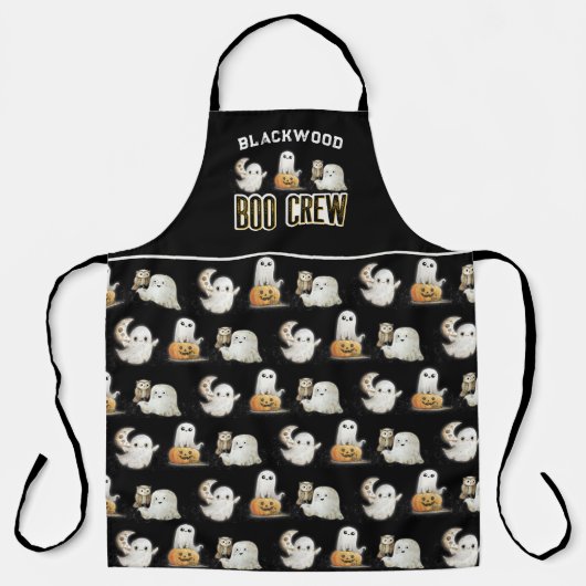 Custom Boo Crew Halloween Schort (Voorkant)