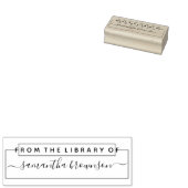 Custom book lover gift Library Rubberstempel (Gestempeld)