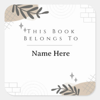 Custom Book Ownership Sticker