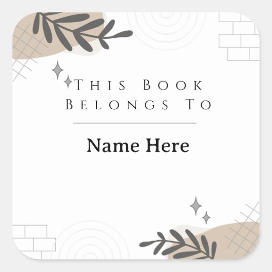 Custom Book Ownership Sticker (Voorkant)