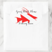 Custom Boot Naam Hog Fish Snapper Sticker (Tas)