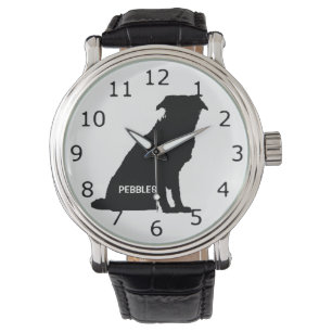 CUSTOM Border Collie Hond Silhouet Horloge