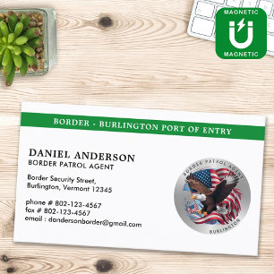 Custom Border Patrol Federale Militaire Politie Lo Magnetisch Visitekaartje