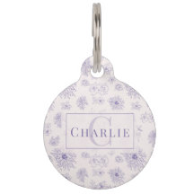 Custom Botanical Monogram | Personalized Pet ID