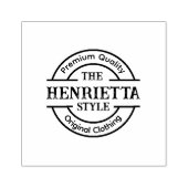 Custom Boutique Style Round Logo Rubber Stamp Rubberstempel (Afrduk)