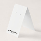 Custom Bow Leaf Zelfstandige Oorbel Display Kaart Visitekaartjes (Voorkant)