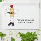 Custom Bowling League Theedoek (Gevouwen)