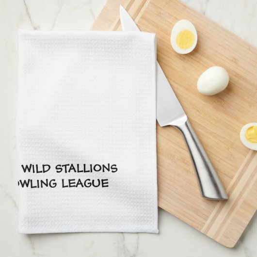 Custom Bowling League Theedoek (Quarter Fold)